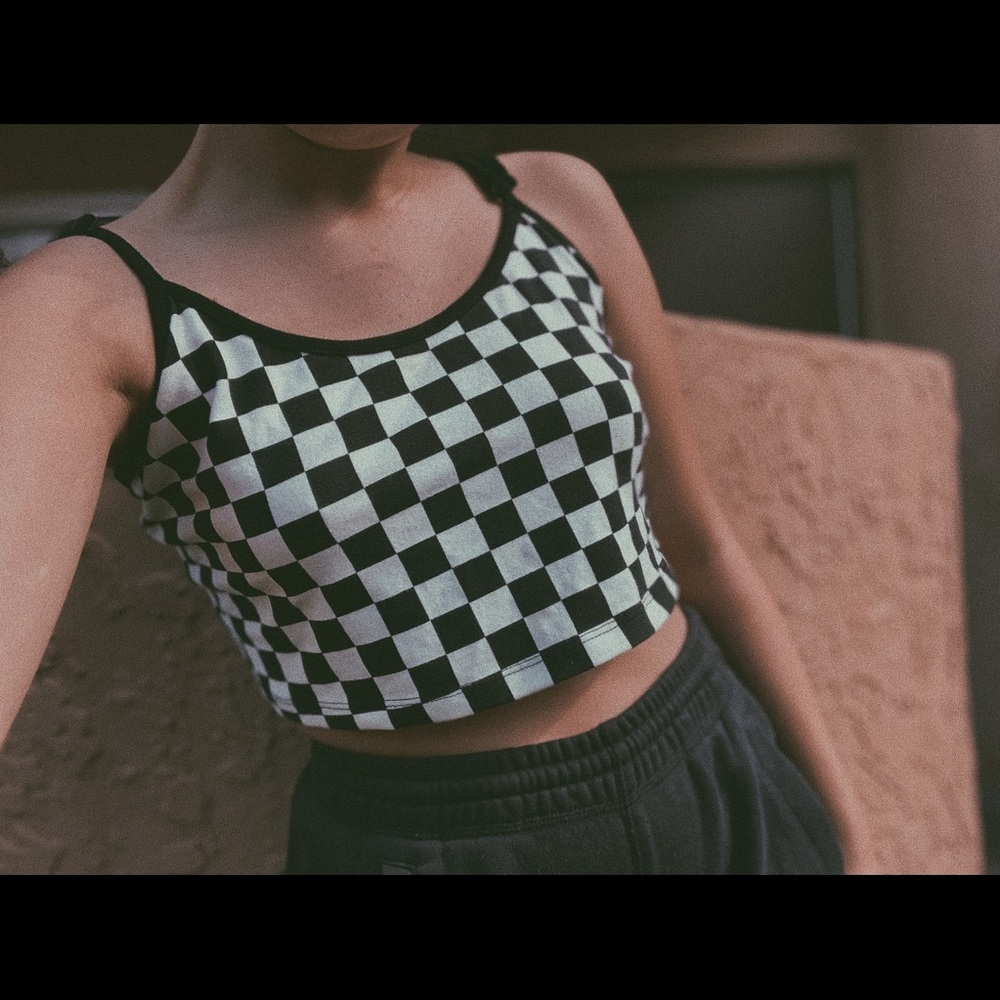 checkered top - Picture 2 of 5